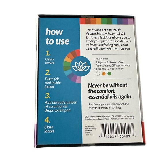 Artnaturals Necklace Silver Tone Aromatherapy Diffuser Tree of Life NWB - Picture 4 of 7